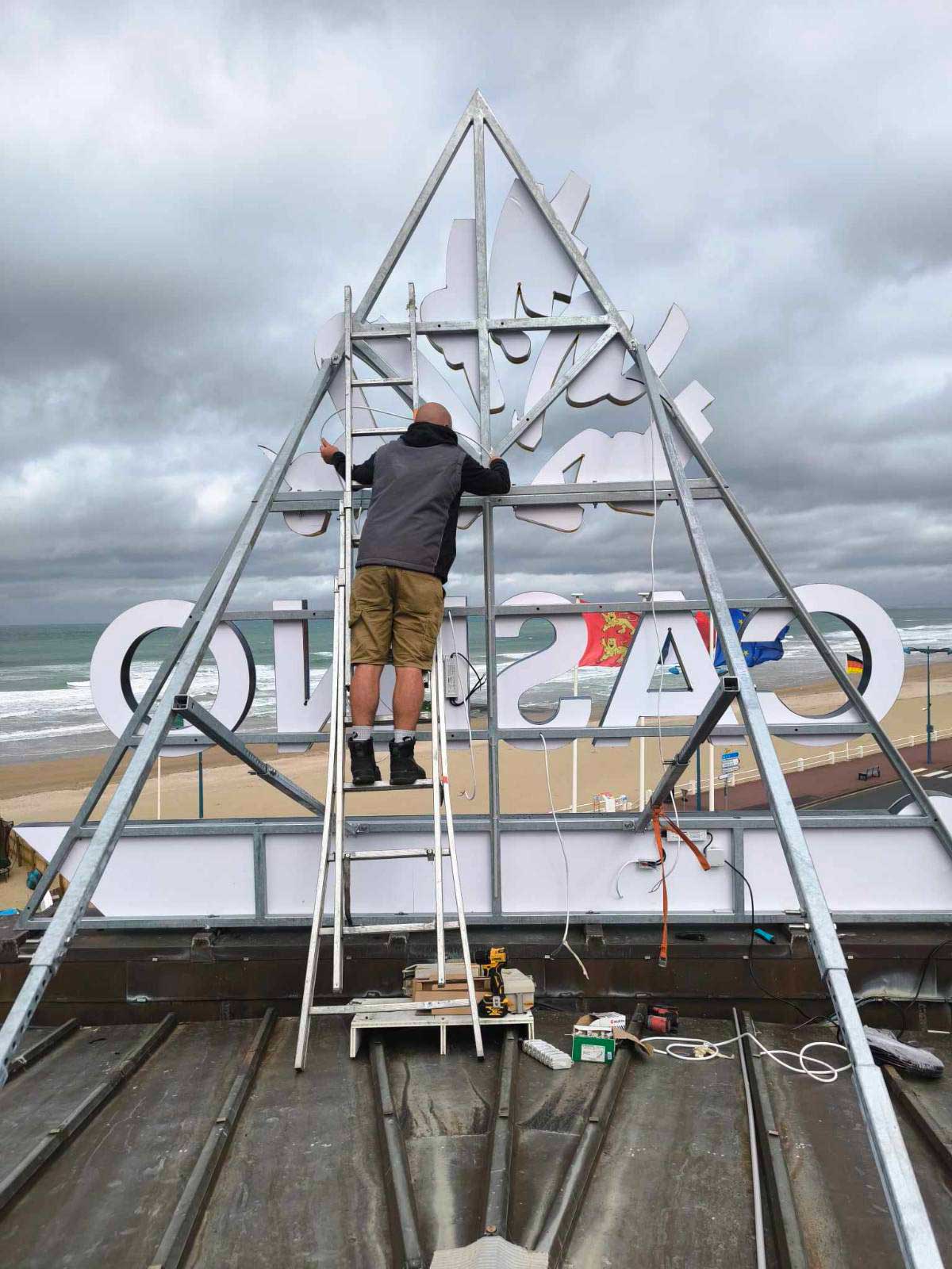 casino villers sur mer enseigne lumineuse klik studio